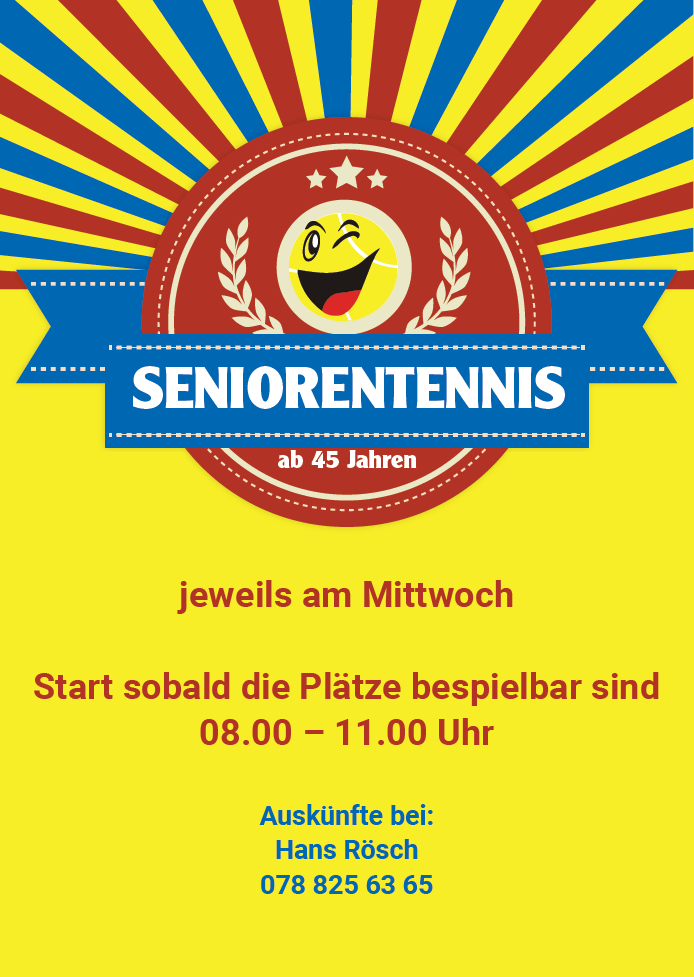 Seniorentennis am Mittwochvormittag